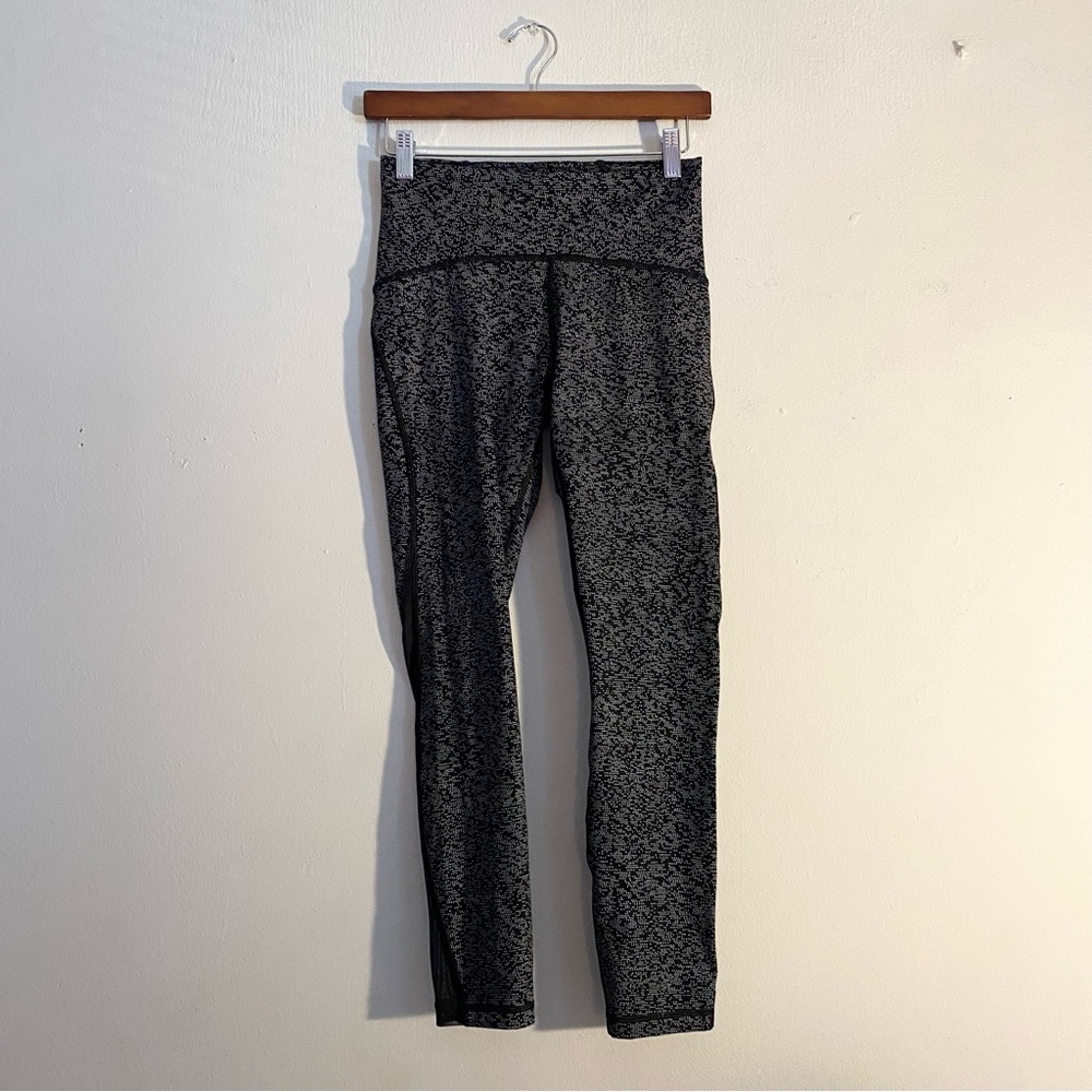 Lululemon athletica Black Patterned Leggings